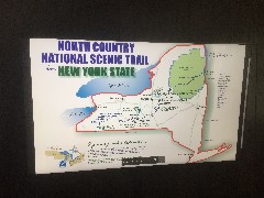 sign North Country National Scenic Trail in New York